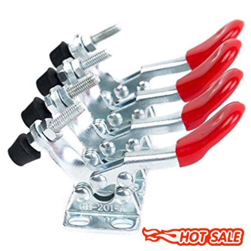 4pcs Red Toggle Clamp Gh-201a 201-a Quick Release Tool Horizontal Clamp Han W1m8